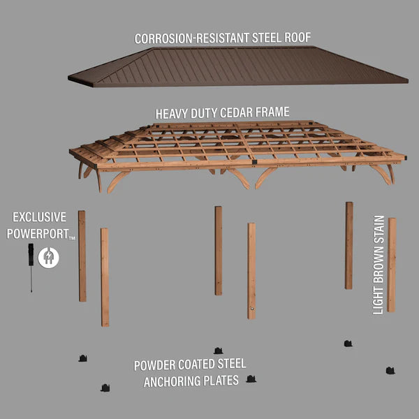 24x12 Barrington Gazebo/Carport